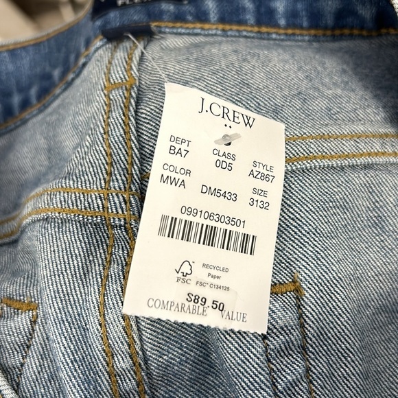 J. Crew Factory Straight Vintage Flex Jeans‎ NWT Size 31x32 - Picture 8 of 10
